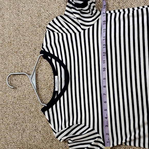 Zara Blue And White Stripped Sweater Dress Size Medium - Picture 3 of 4